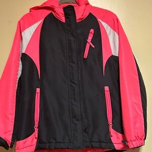 The Children's Place Pink and Black Puffer Jacket